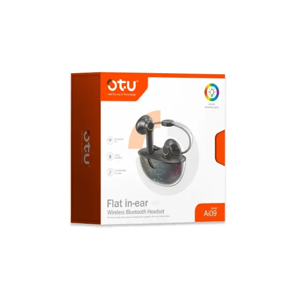 OTU Flat in Ear Wireless Bluetooth Headset- Model AI-09
