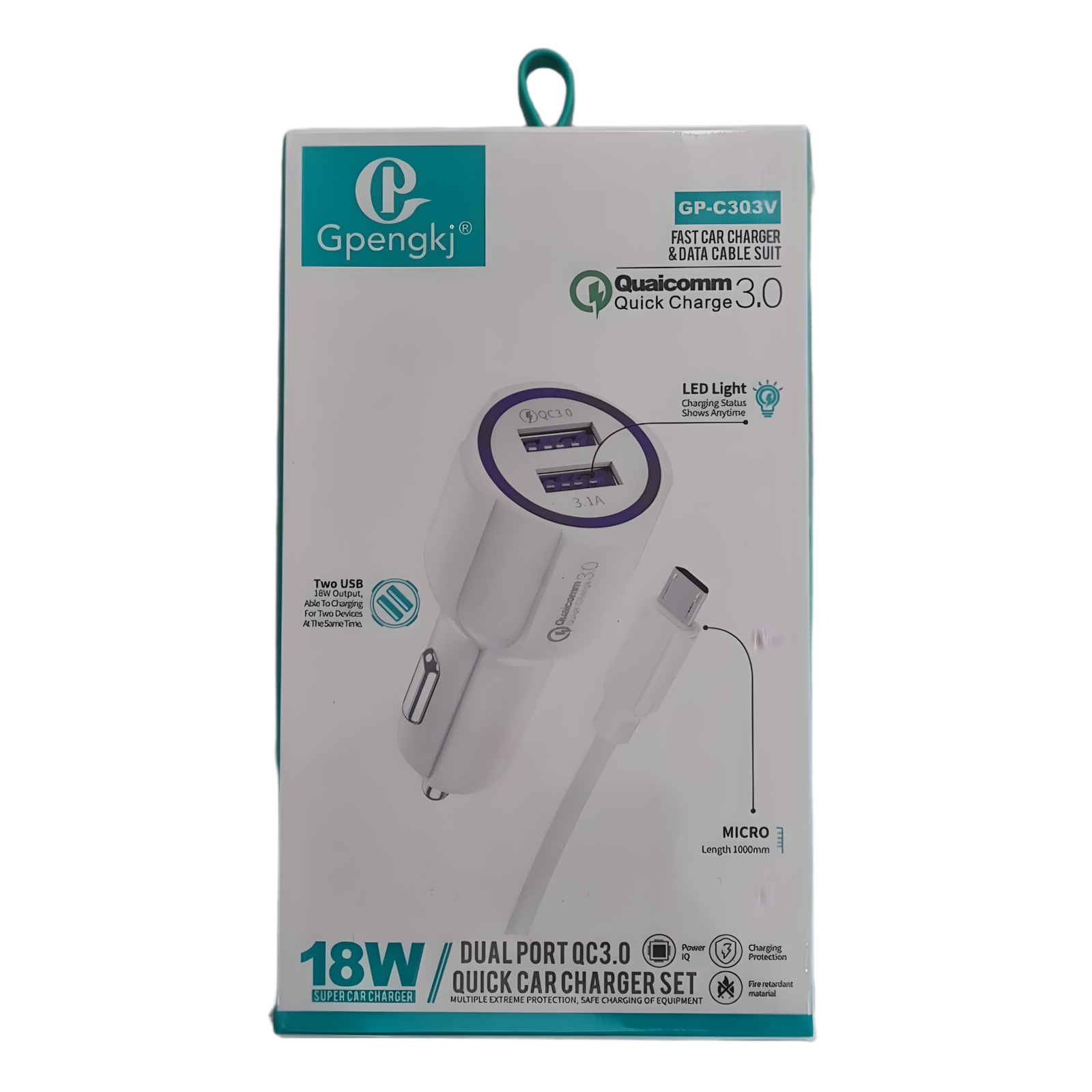 Gpengkj, Dual Port Micro USB Car Charger