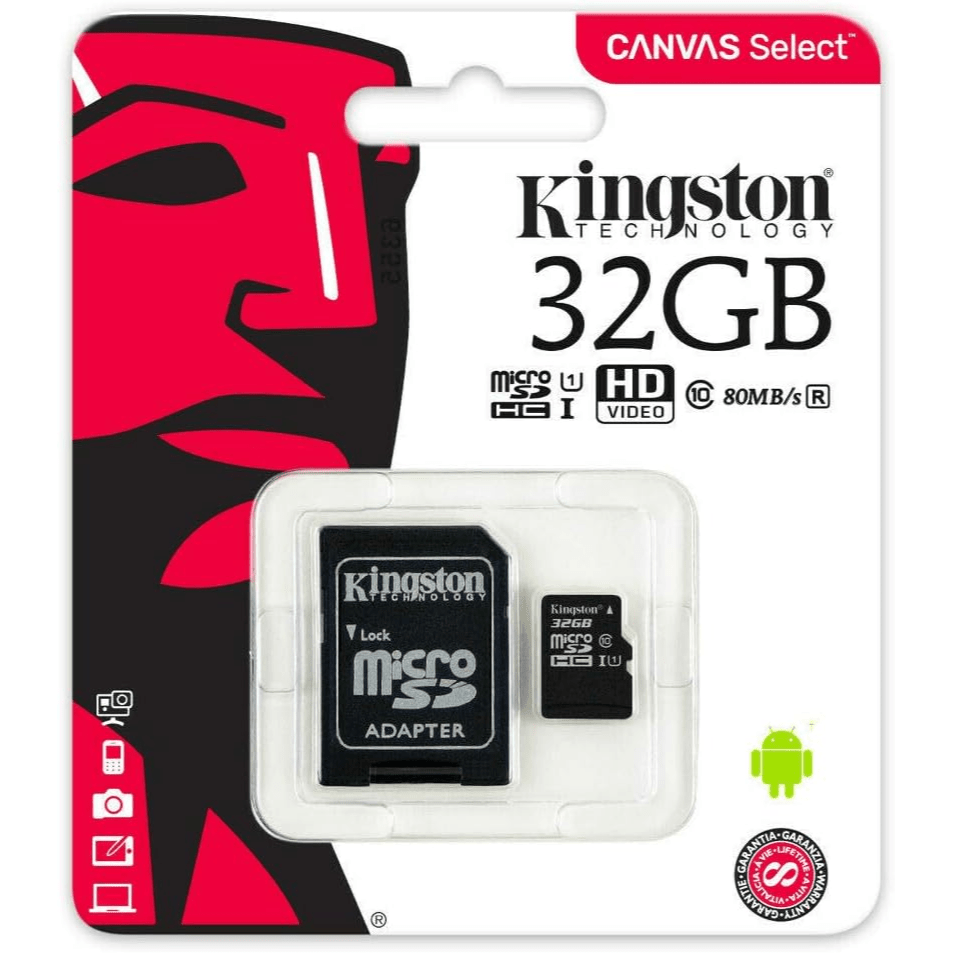 Kingston 32GB, Class10 microSDHC