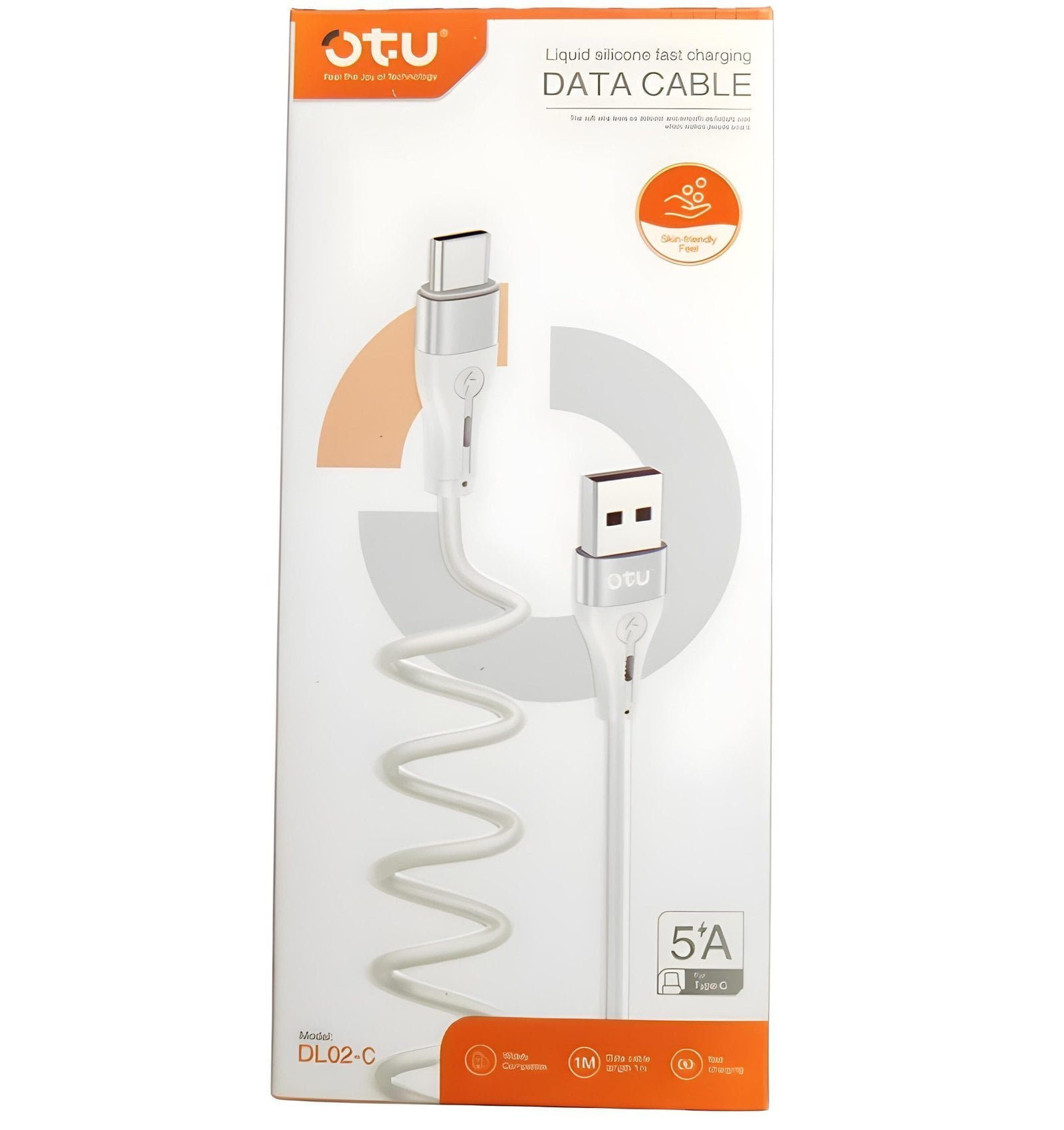 OTU Liquid Silicone Fast Charging Data Cable for Type C, Model DL02-C