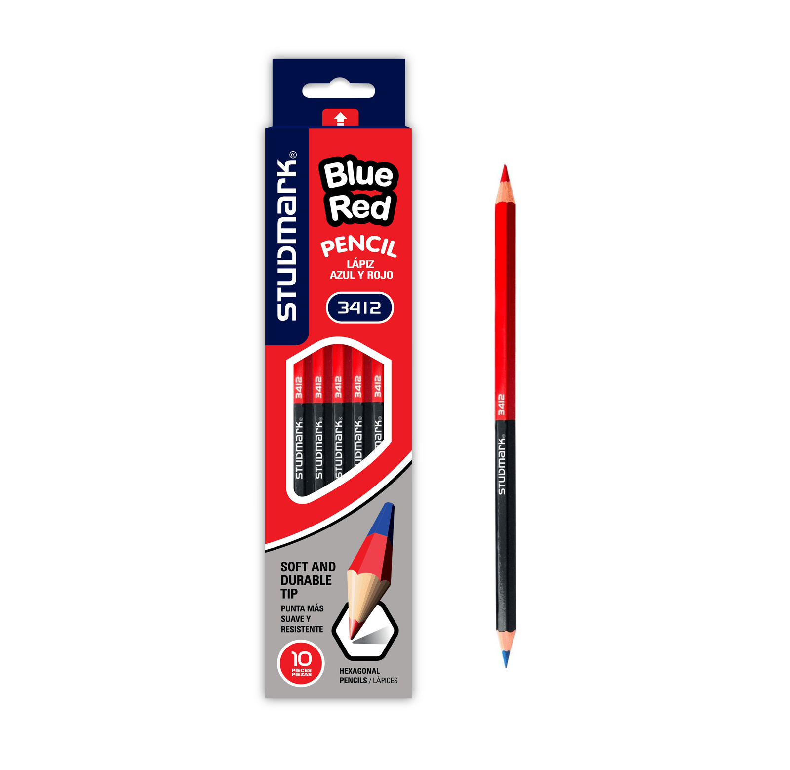 Studmark Blue & Red Pencil