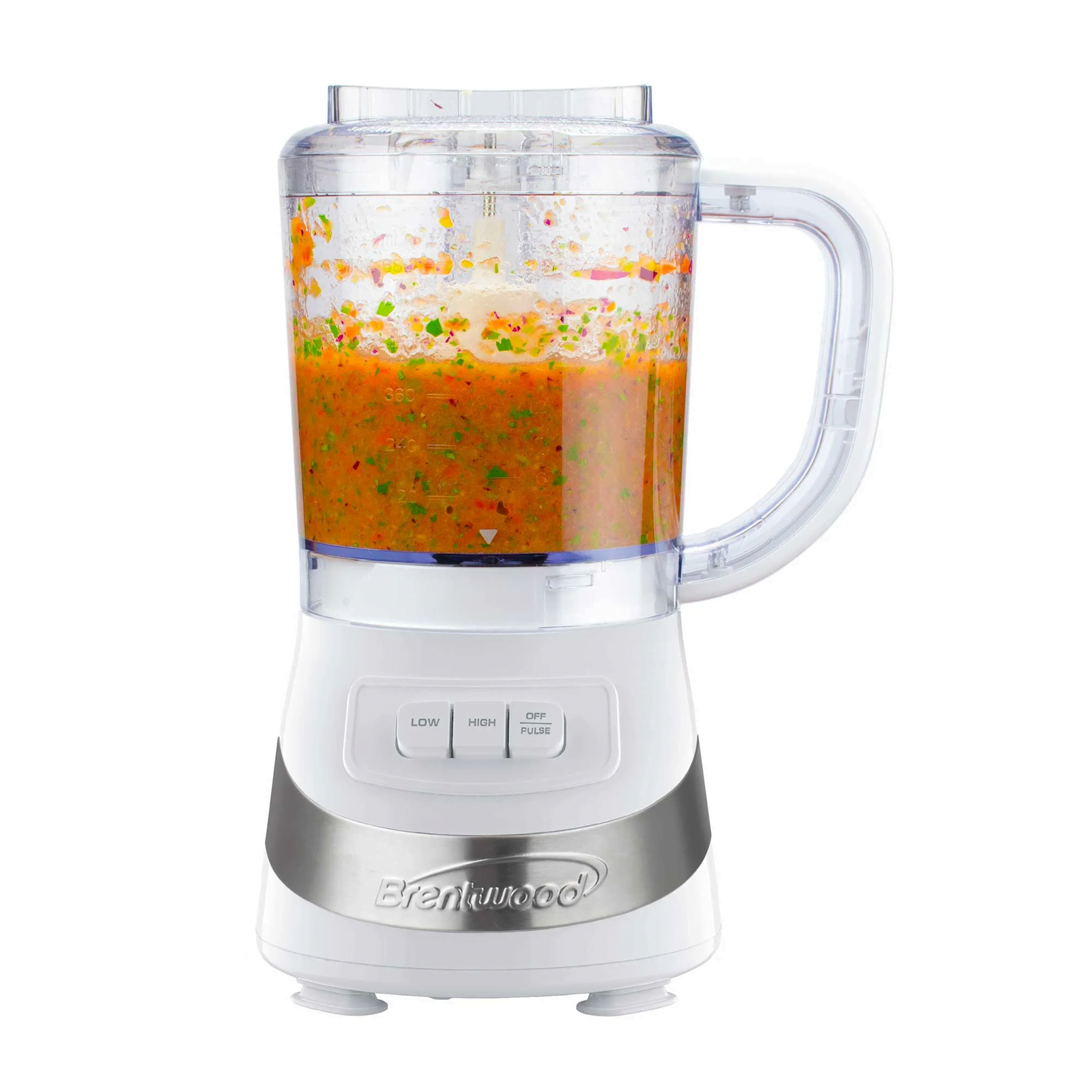 Brentwood FP-549BK 3-cup Food Processor, White