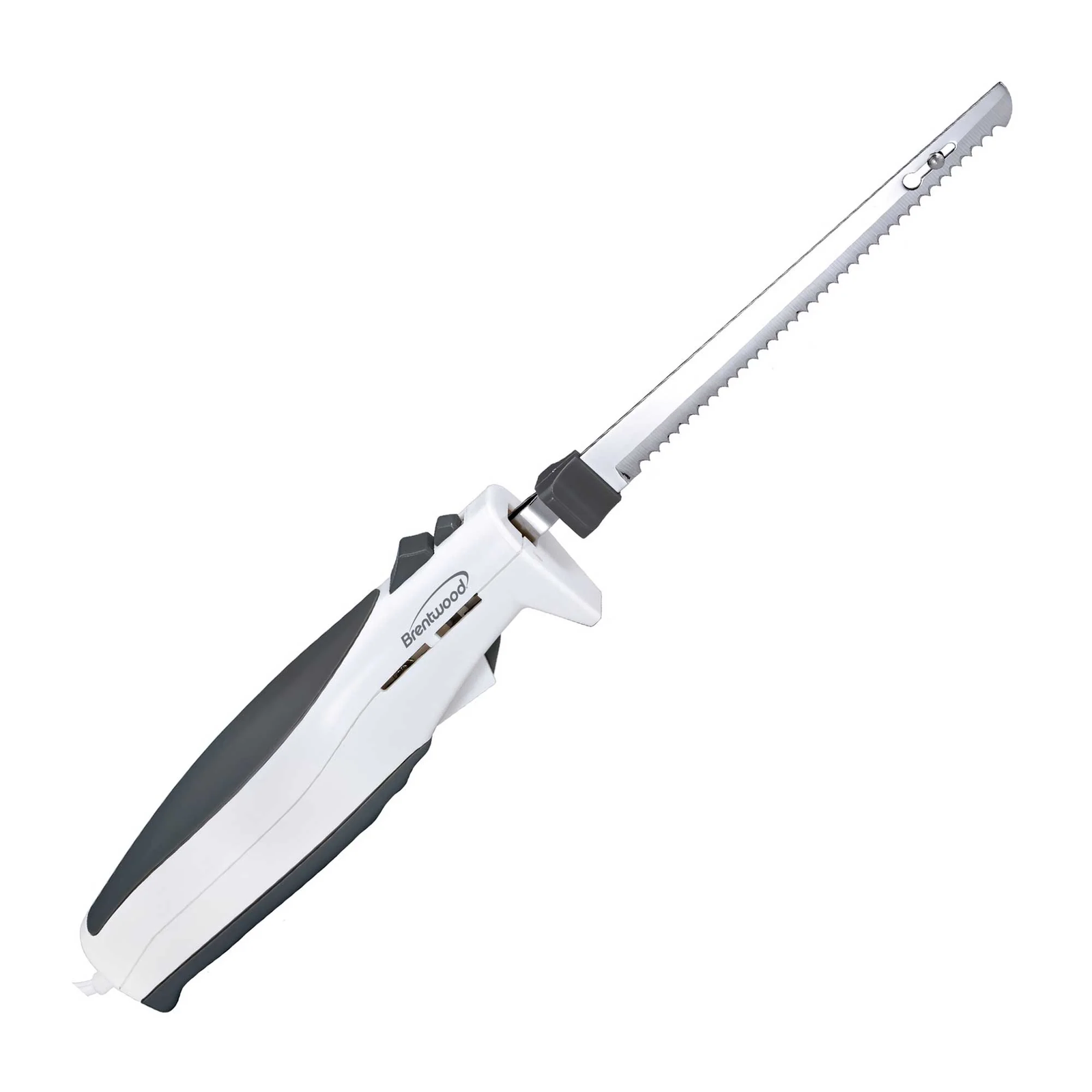 Brentwood TS-1010 7-inch Electric Carving Knife, White