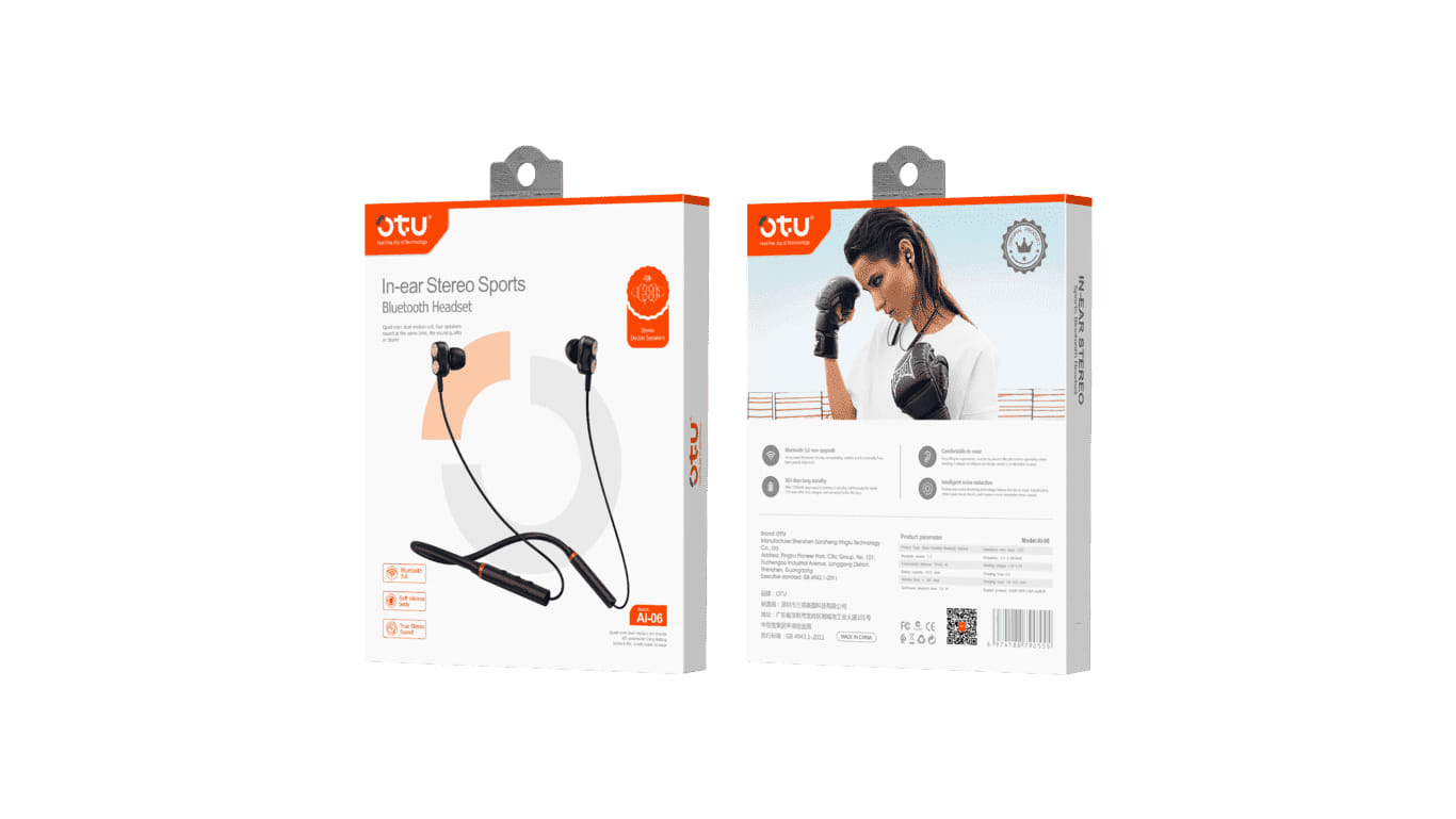 OTU Magnetic Neckband Bluetooth Headset, AI-06