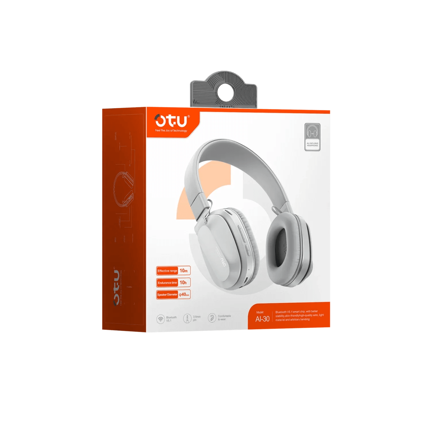 OTU Bluetooth Headphone Noise Reduction, AI-30