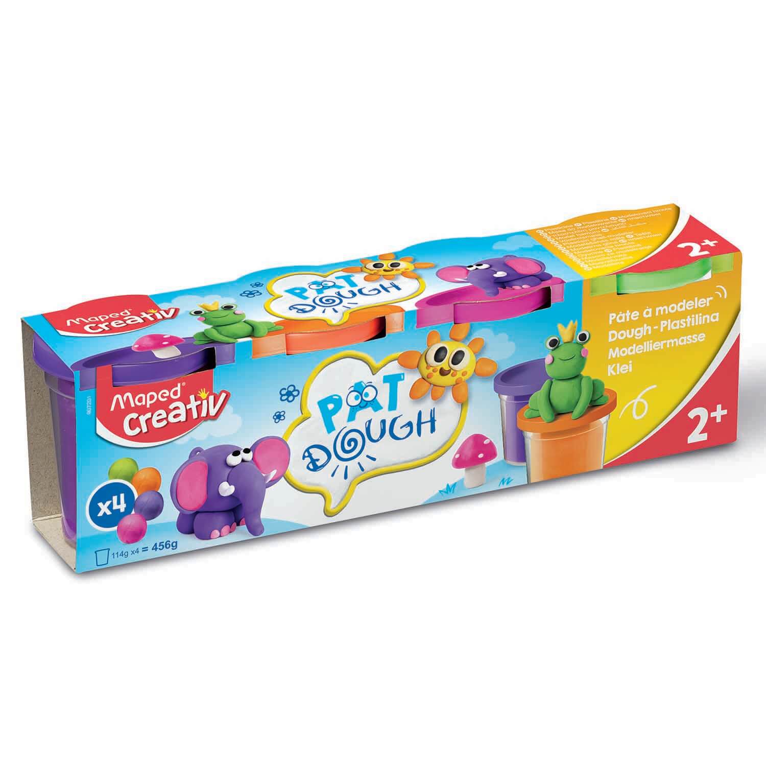Maped Creativ Pat'Dough - 4 pots - Fancy colours - Image 1