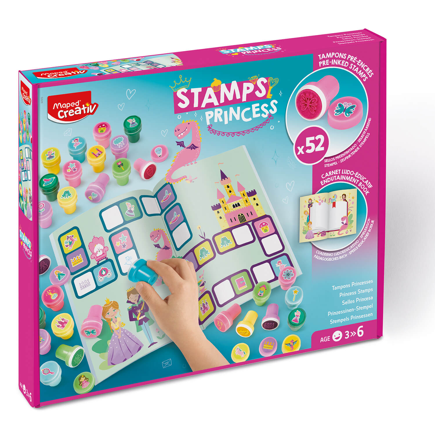 Maped Creativ 52 Stamps - Princesses - Image 1