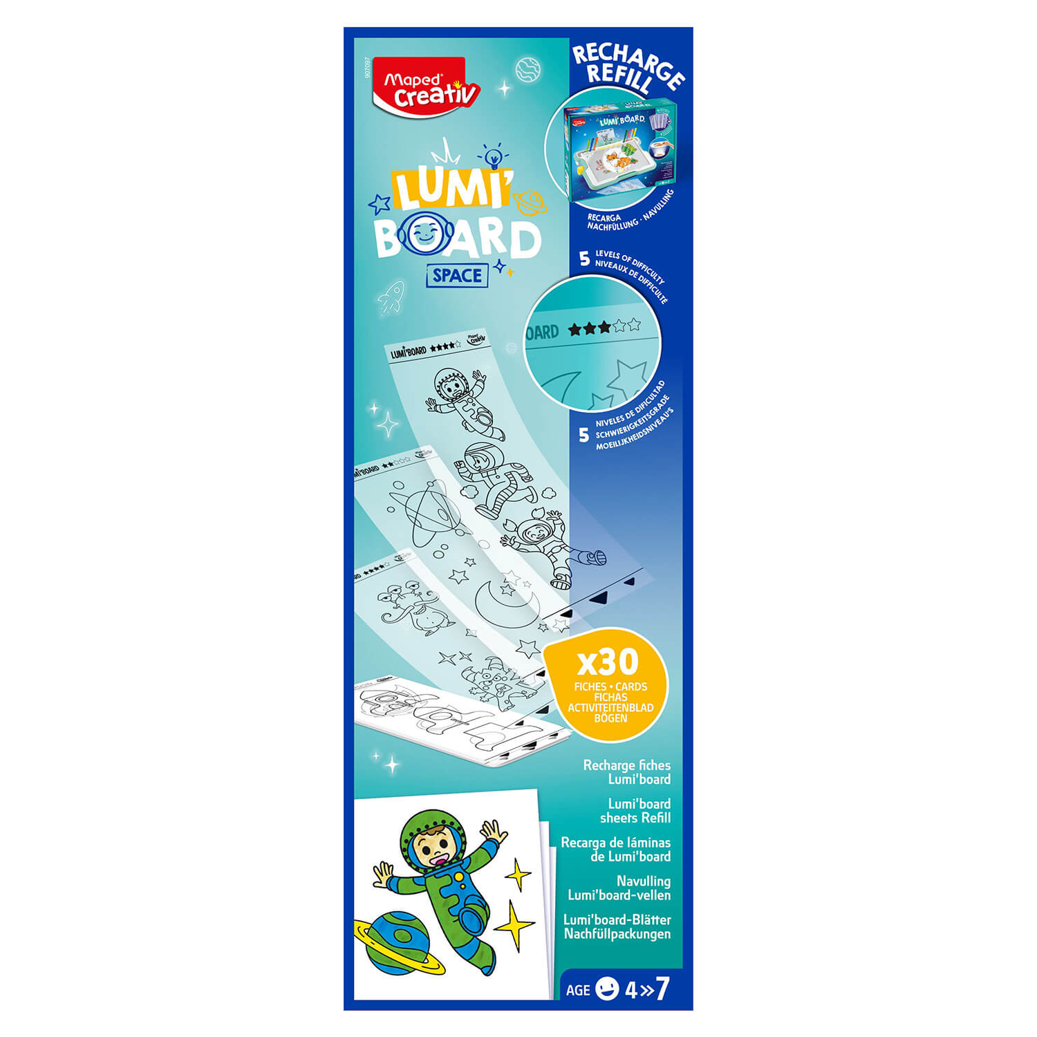 Maped Creativ Lumi'Board Refill - Space - Image 1