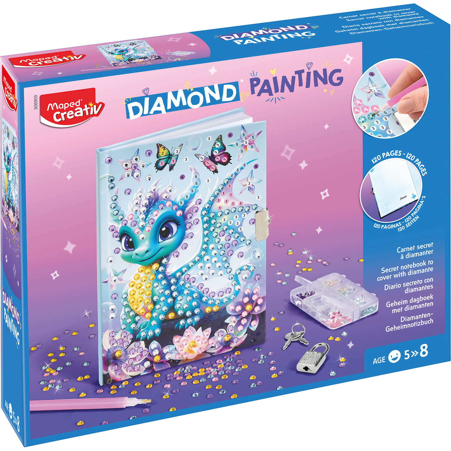 Maped Creativ Diamond Painting - Secret diary - Image 1