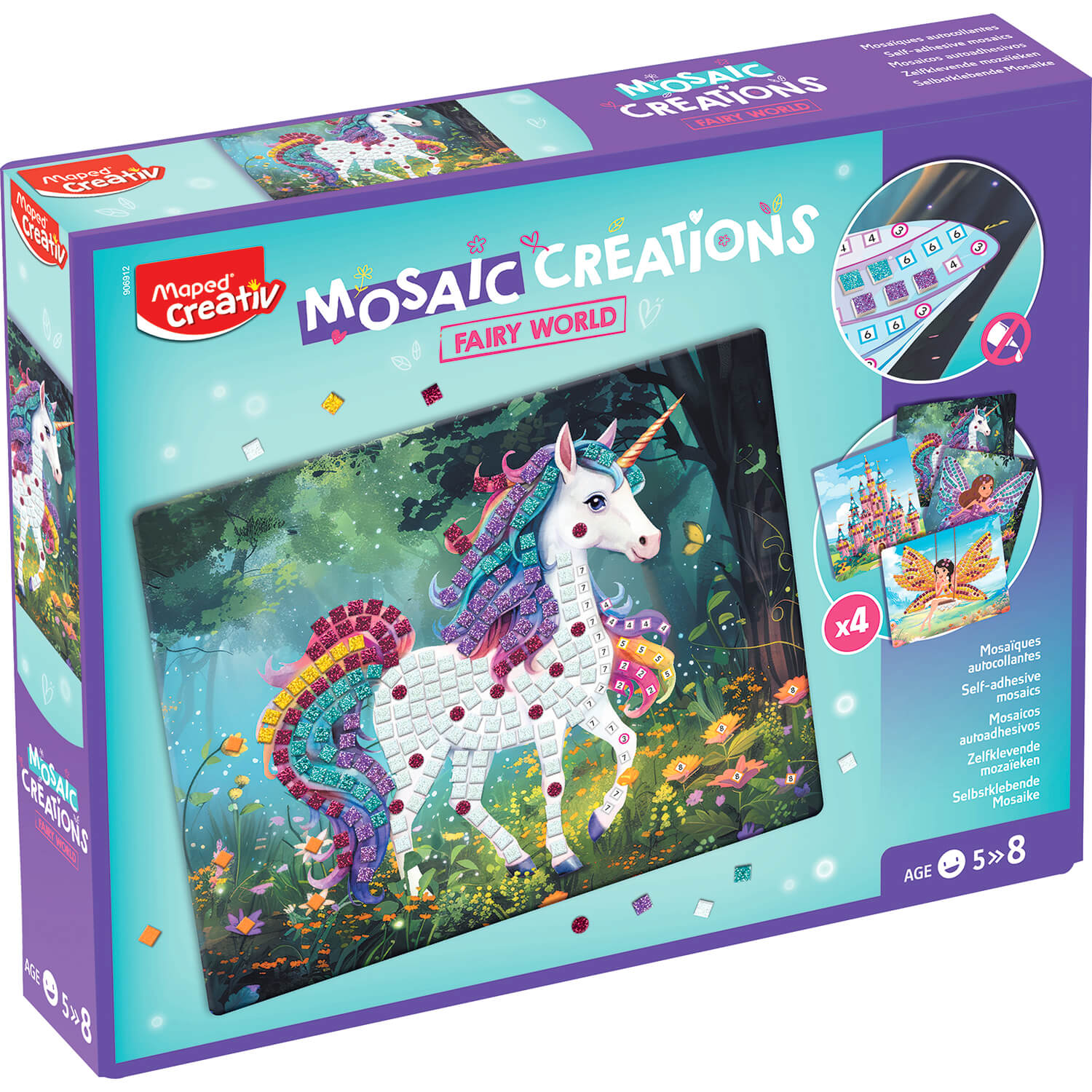 Maped_Creativ_Zestawy_kreatywne_Creativ_Mozaiki_Wrozki_906912_1.jpg Maped Creativ Mosaic Creations - Fairy World - Image 1
