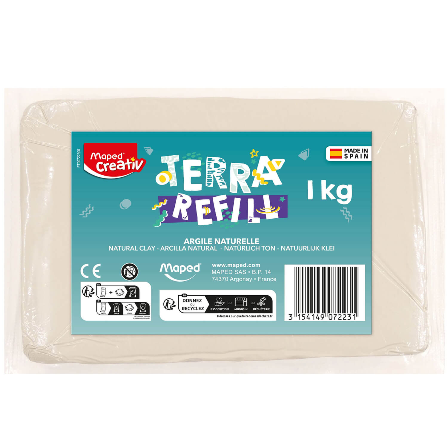 Maped_Creativ_Zestawy_kreatywne_Creativ_glina_do_zestawu_Kolo_garncarskie_907223_1.jpg Maped Creativ Clay refill - Image 1