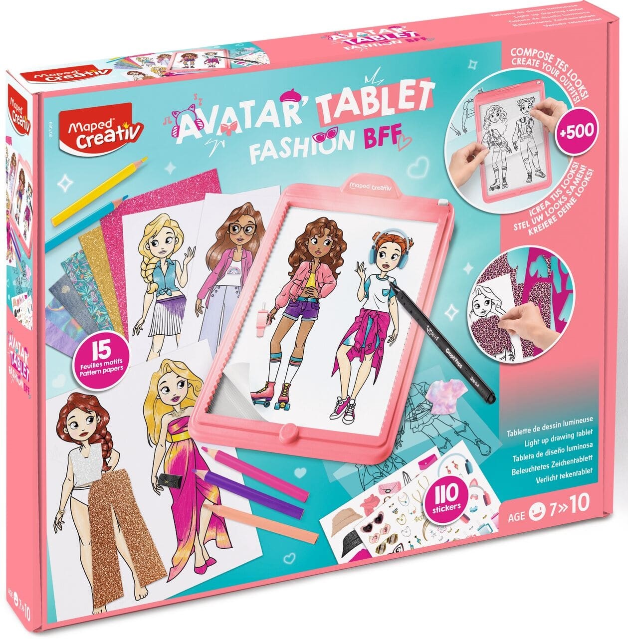 maped-creativ-machine-dessiner-lumineuse-avatar-tablet-fashion-907099-1.jpg Maped Creativ Avatar'Tablet Fashion BFF - Image 1